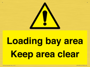 Loading bay area Keep area clear